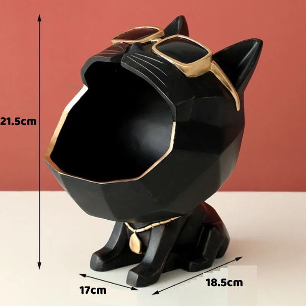 -20% MiauMeister Katzenskulptur aus Kunstharz TrendBOX Schwarz  