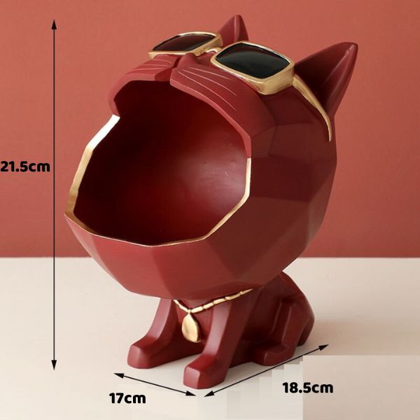 -20% MiauMeister Katzenskulptur aus Kunstharz TrendBOX Rot  