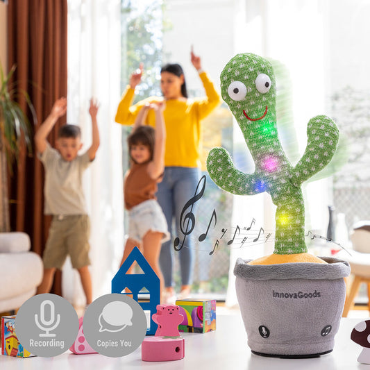 Tanzender Kaktus mit Musik und Mehrfarben-LEDs Pinxi InnovaGoods Spielzeug und Spiele, Elektronisches Spielzeug InnovaGoods   