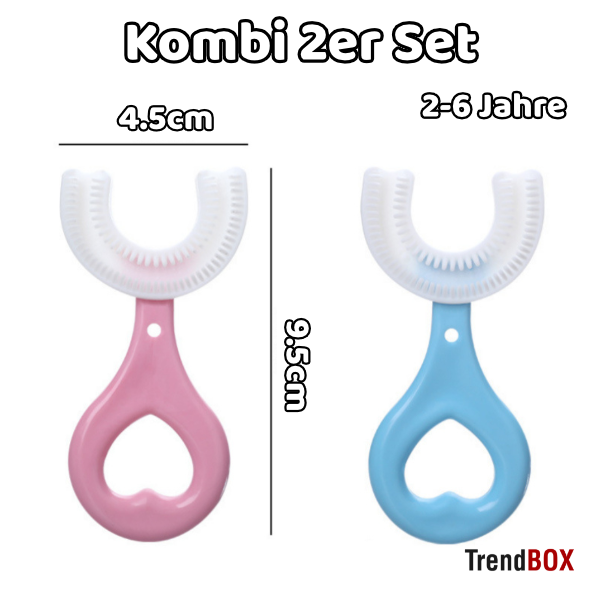 -25% U-förmige Kinderzahnbürste Baby Gesundheitsbedarf TrendBOX Kombi 2-6 Jahre Einzel 