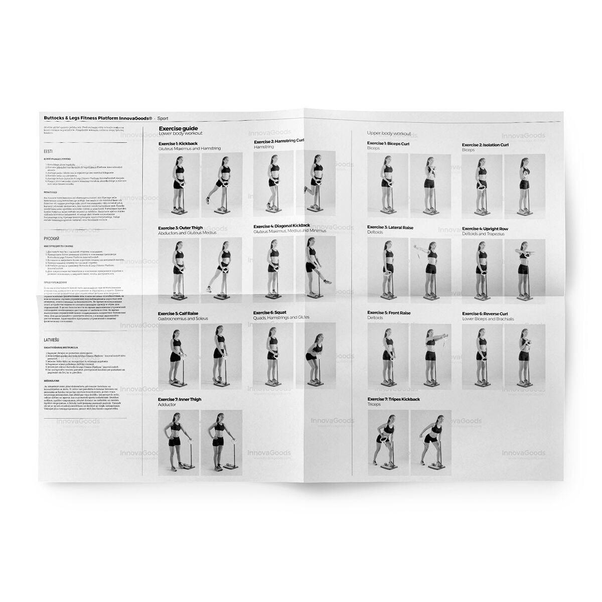 Fitnessplattform für die Beine Sport und Außenbereich, Fitness und Bewegung InnovaGoods   