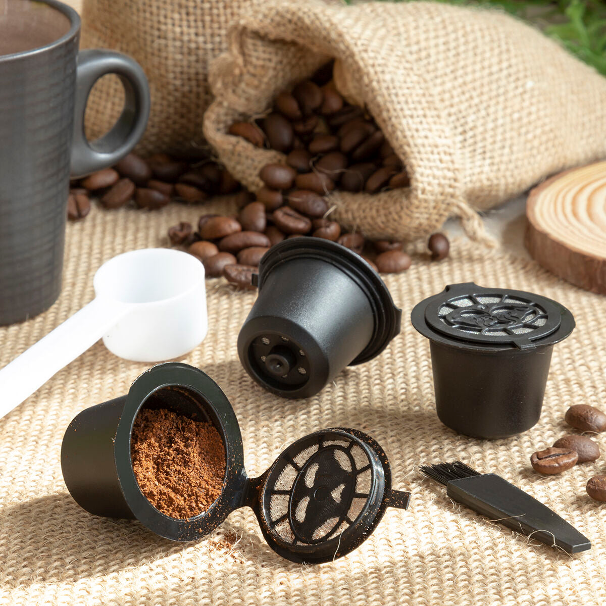 3 wiederverwendbare Kaffeekapseln Haus & Küche, Kaffee und Tee InnovaGoods   