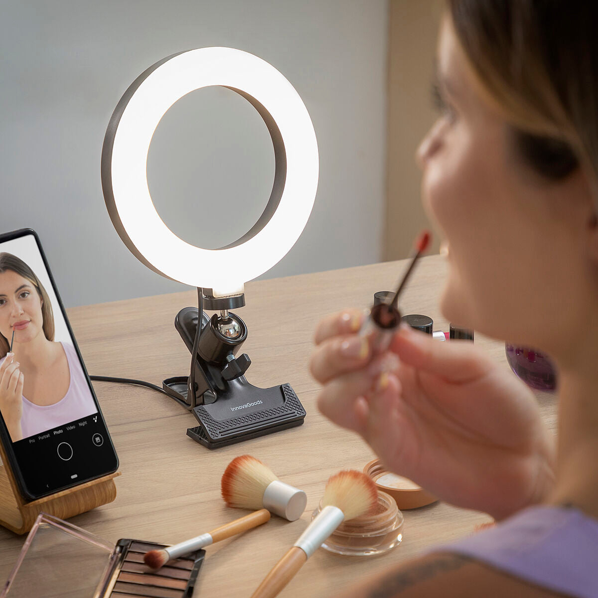 Selfie-Lichtring Beleuchtung, Beleuchtung für den Innenbereich InnovaGoods   