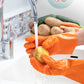 Handschuhe für die Reinigung von Obst